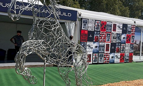 Longines Global Champions Tour planted horse sculpture statue