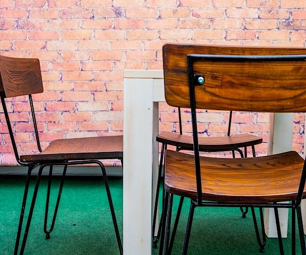 tables and chairs