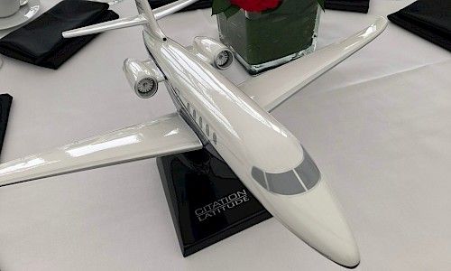Royal International Air Tattoo small red reception floral display