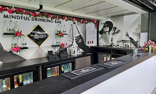 Royal Ascot harrogate water bar converted shipping container