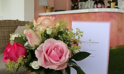 Royal Ascot small pink floral table center