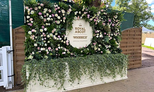 Royal Ascot floral selfie living wall